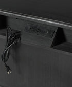 Farmhouse Solid Wood End Table with Fluted Drawer(Optional Types)