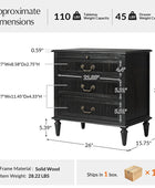 Farmhouse Solid Wood End Table with Fluted Drawer(Optional Types)