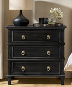 Jules Classic Solid Wood 3-Drawer Nightstand with USB Ports