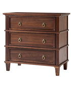 Jules Classic Solid Wood 3-Drawer Nightstand with USB Ports