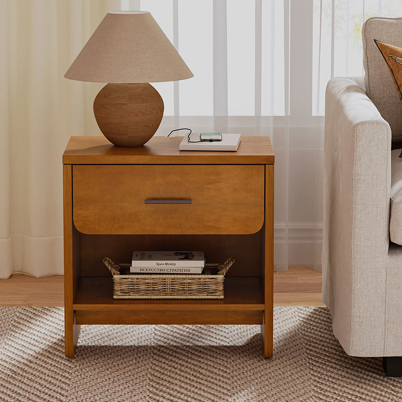 Rosalee 2 - Drawer Nightstand with Built-in Outlets