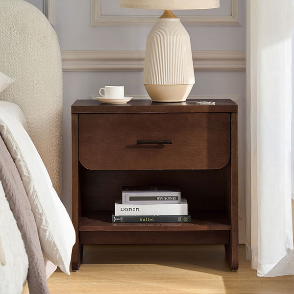 Rosalee 2 - Drawer Nightstand with Built-in Outlets