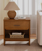 Rosalee 2 - Drawer Nightstand with Built-in Outlets