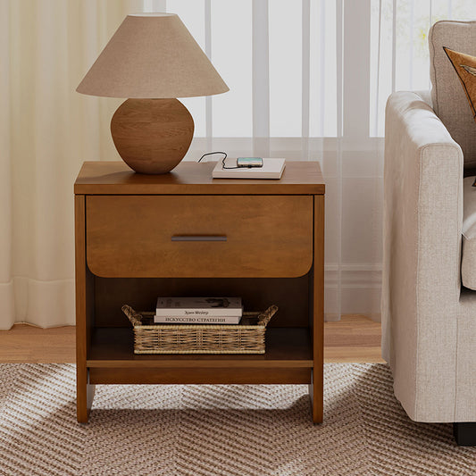 Rosalee 2 - Drawer Nightstand with Built-in Outlets