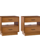 Yoel Hidden Drawer Nightstand with Built-in Outlets(Optional Types)