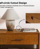 Yoel Hidden Drawer Nightstand with Built-in Outlets(Optional Types)