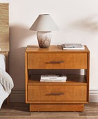 Yoel Hidden Drawer Nightstand with Built-in Outlets