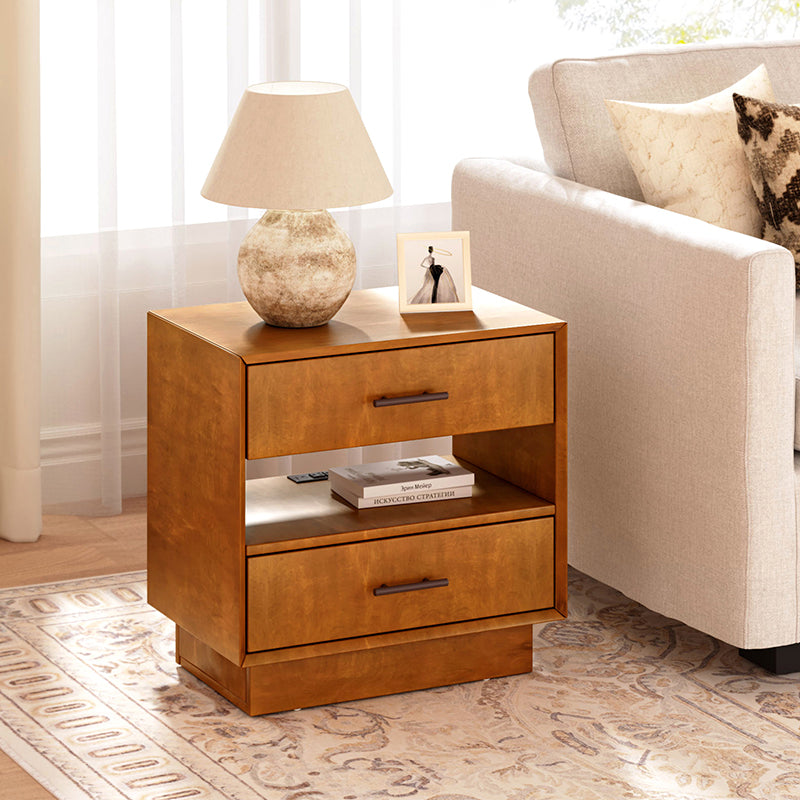 Yoel Hidden Drawer Nightstand with Built-in Outlets