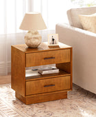 Yoel Hidden Drawer Nightstand with Built-in Outlets