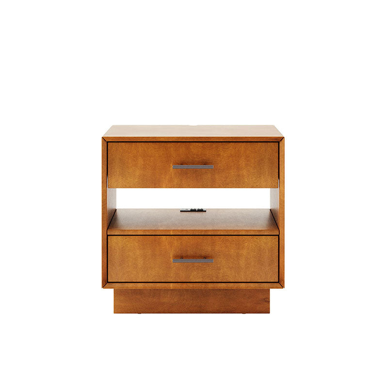 Yoel Hidden Drawer Nightstand with Built-in Outlets