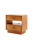 Yoel Hidden Drawer Nightstand with Built-in Outlets