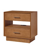 Yoel Hidden Drawer Nightstand with Built-in Outlets(Optional Types)
