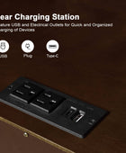 Yoel Hidden Drawer Nightstand with Built-in Outlets(Optional Types)