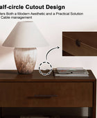 Yoel Hidden Drawer Nightstand with Built-in Outlets(Optional Types)
