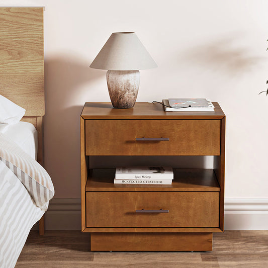 Yoel Hidden Drawer Nightstand with Built-in Outlets