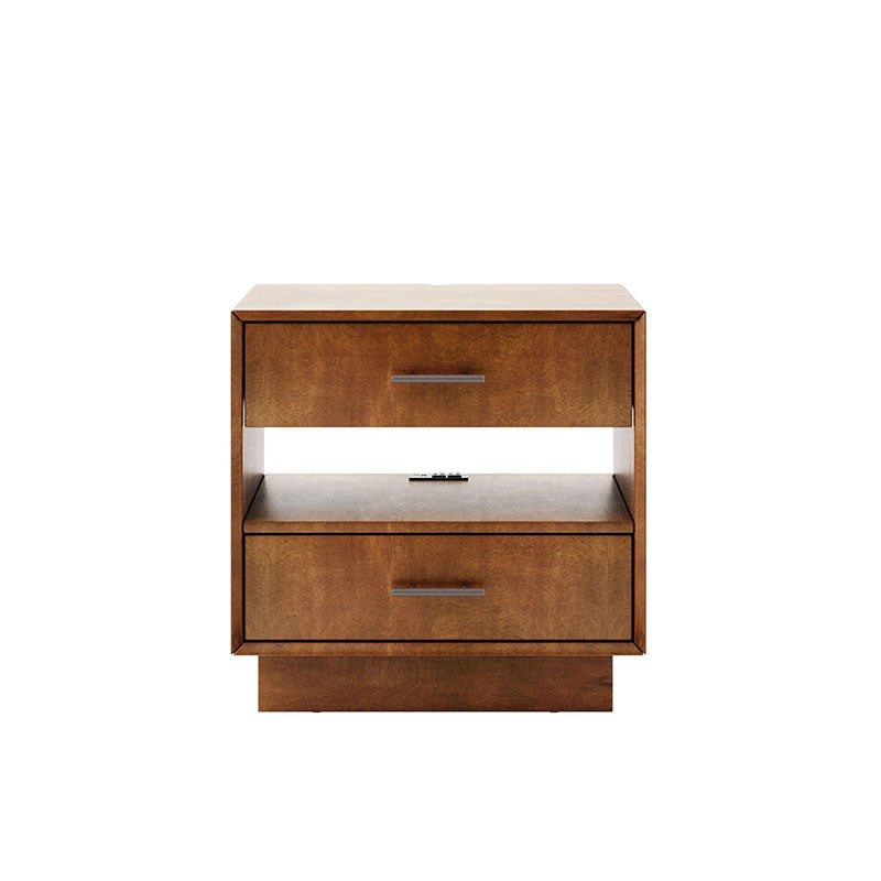 Yoel Hidden Drawer Nightstand with Built-in Outlets