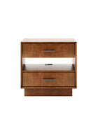 Yoel Hidden Drawer Nightstand with Built-in Outlets