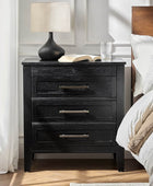 Simona 3-Drawer Nightstand with Built-In Power Outlet