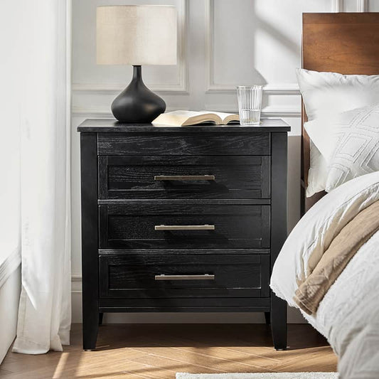 Simona 3-Drawer Nightstand with Built-In Power Outlet