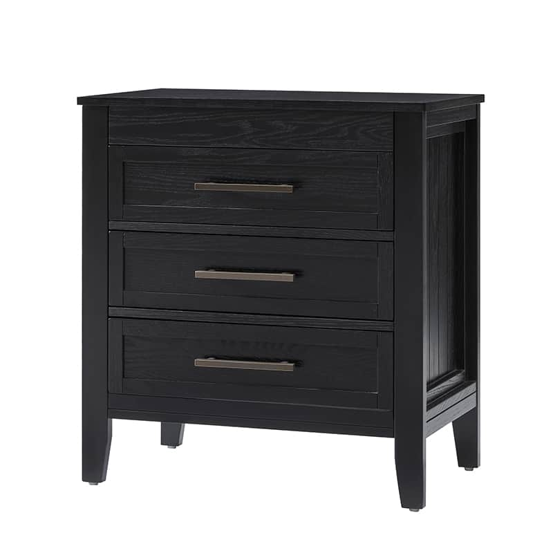 Simona 3-Drawer Nightstand with Built-In Power Outlet