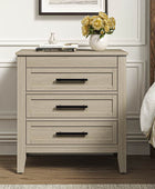 Simona 3-Drawer Nightstand with Built-In Power Outlet