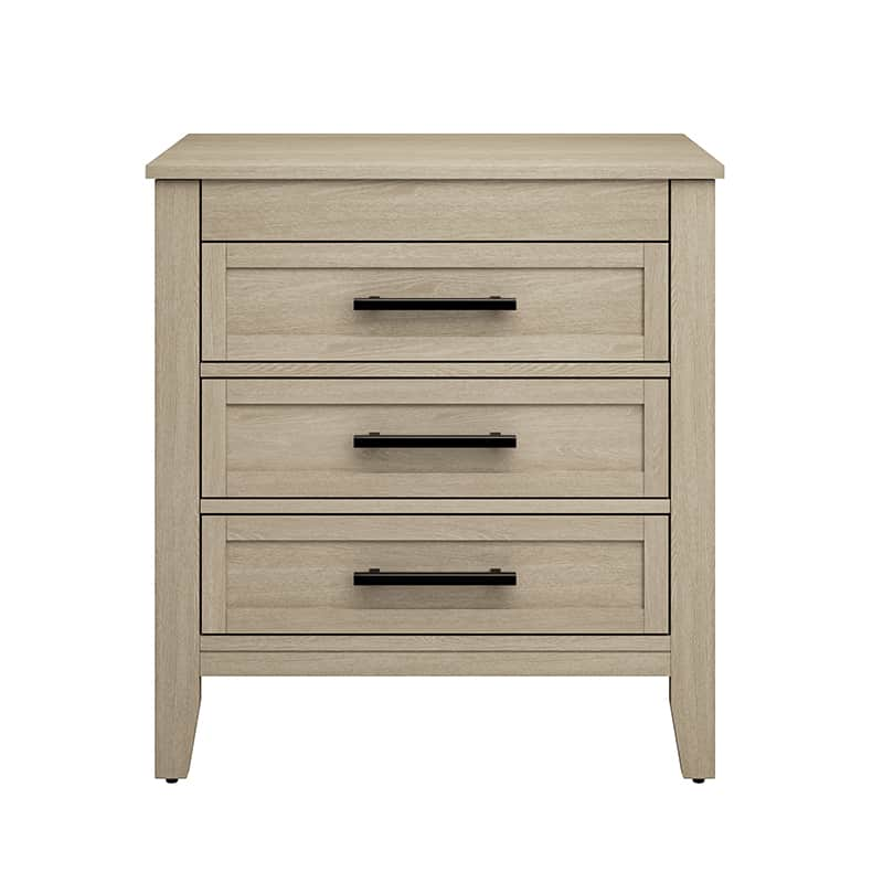 Simona 3-Drawer Nightstand with Built-In Power Outlet