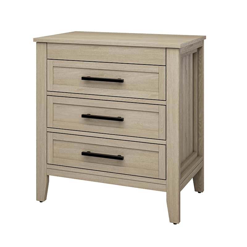 Simona 3-Drawer Nightstand with Built-In Power Outlet