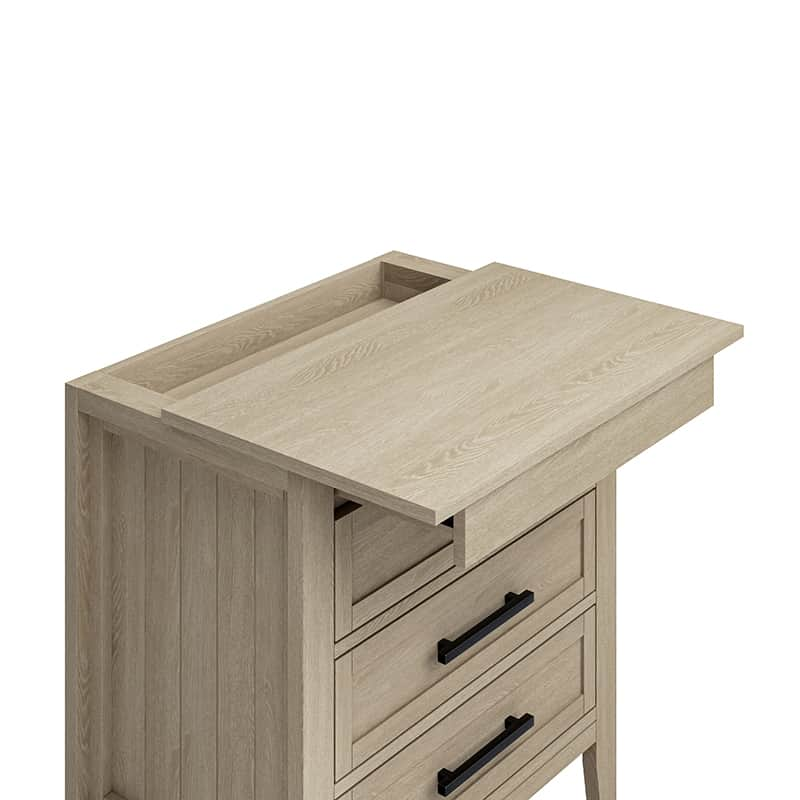 Simona 3-Drawer Nightstand with Built-In Power Outlet