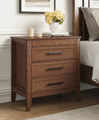 Simona 3-Drawer Nightstand with Built-In Power Outlet