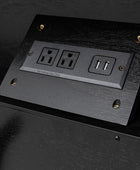 Transitional Wood Nightstand with Drawers and Power Outlet(Optional Types)