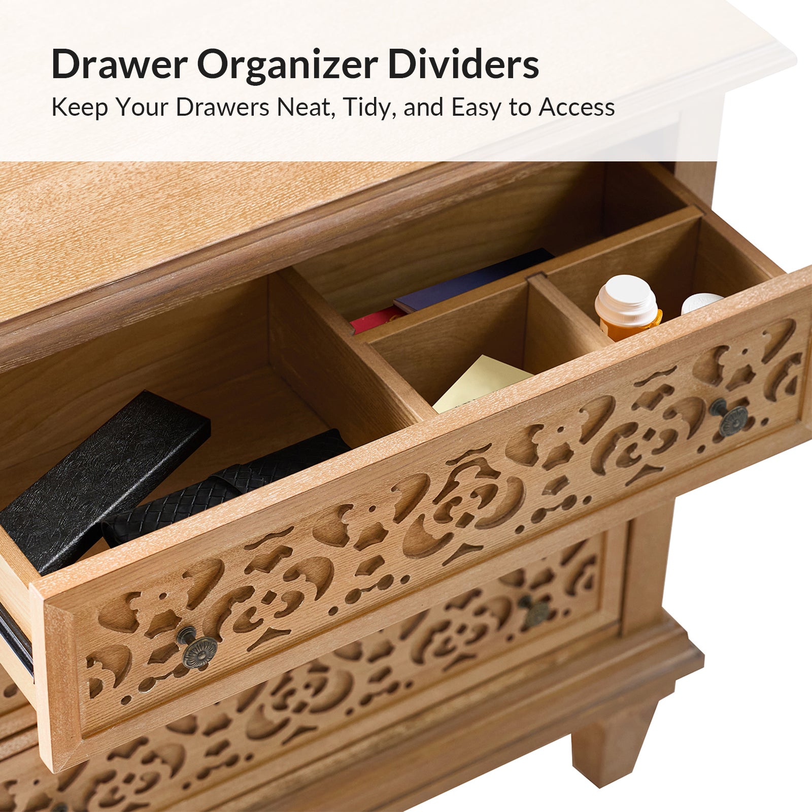 Colombo 3-Drawer End Table with Built-In Outlets(Optional Types)