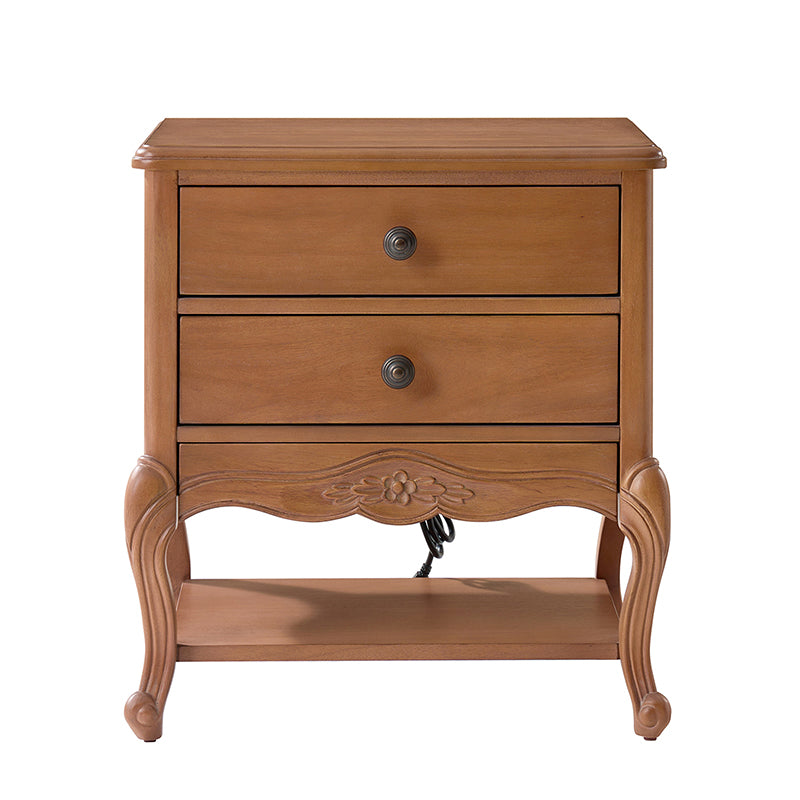 Nina Traditional Modern Exquisite Nightstand with Hidden Drawer