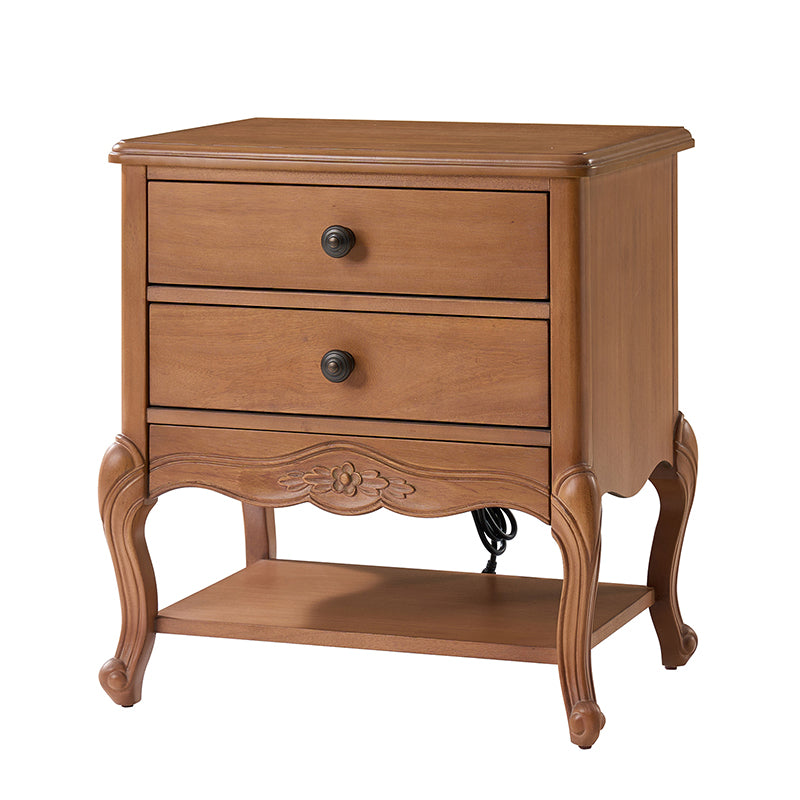 Nina Traditional Modern Exquisite Nightstand with Hidden Drawer