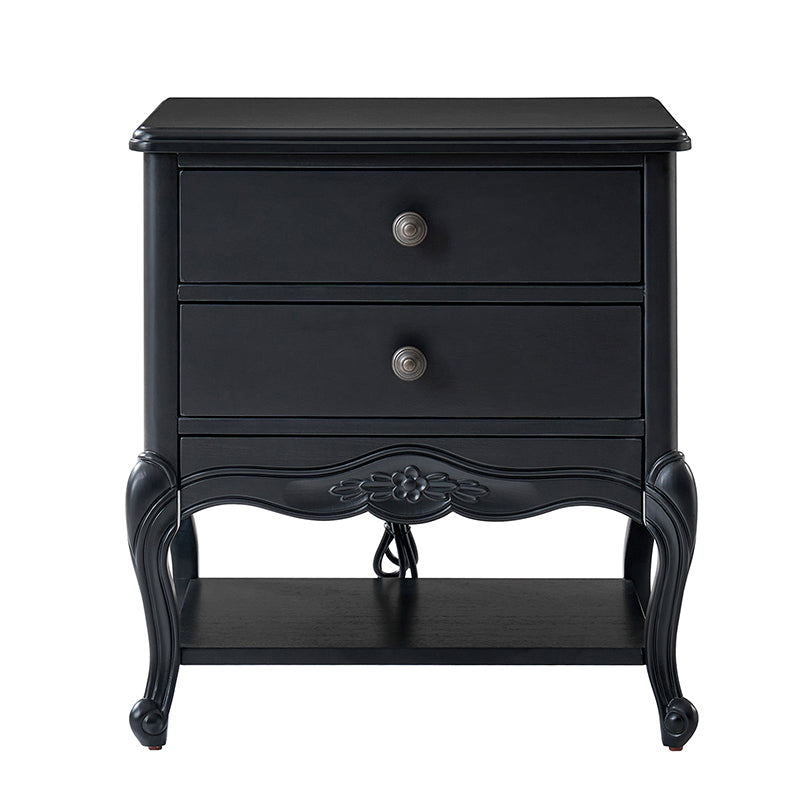 Nina Traditional Modern Exquisite Nightstand with Hidden Drawer