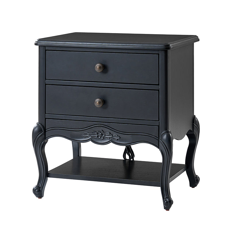 Nina Traditional Modern Exquisite Nightstand with Hidden Drawer