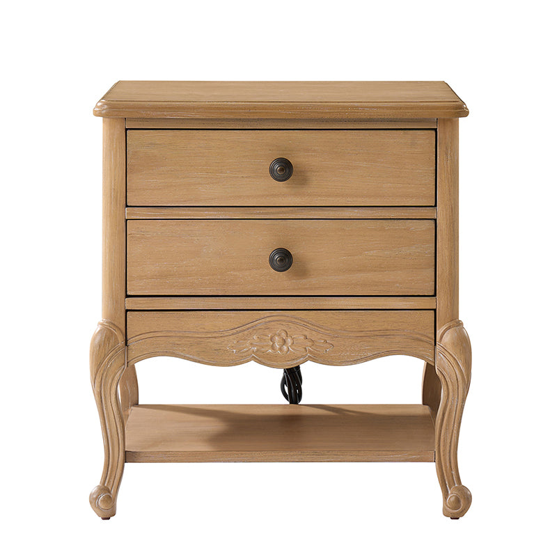 Nina Traditional Modern Exquisite Nightstand with Hidden Drawer