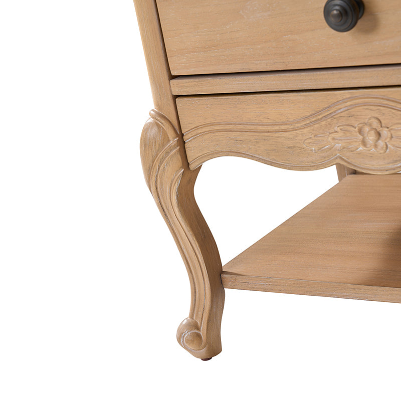 Nina Traditional Modern Exquisite Nightstand with Hidden Drawer