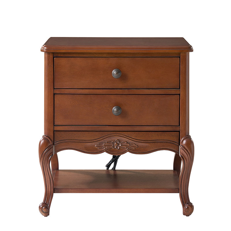 Nina Traditional Modern Exquisite Nightstand with Hidden Drawer