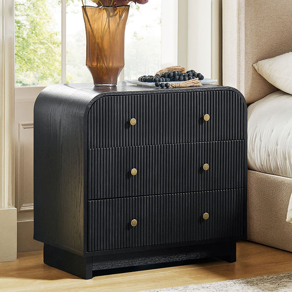 Albert Yanick 27" Tall 3-Drawer Nightstand