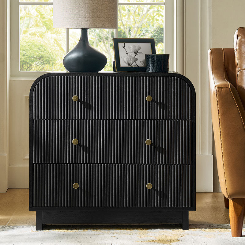 Albert Yanick 27" Tall 3-Drawer Nightstand