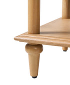 Multi-Functional Traditional Wood Nightstand with Open Shelf