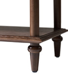 Multi-Functional Traditional Wood Nightstand with Open Shelf