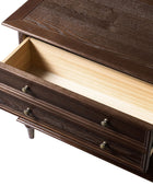 Multi-Functional Traditional Wood Nightstand with Open Shelf