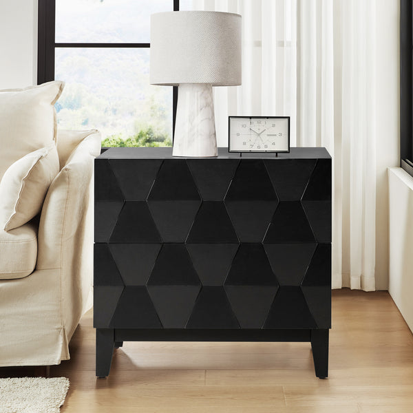 Kamu 2 - Drawer End Table Chest with Built-in Outlets(Optional Types)
