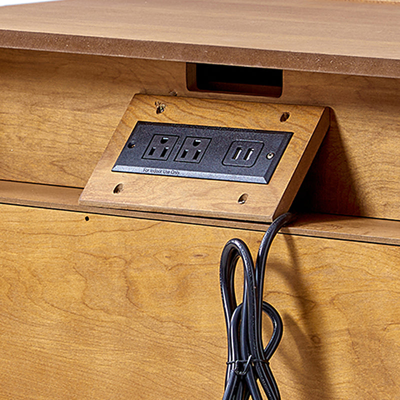 Kamu 2 - Drawer End Table with Built-in Outlets(Optional Types)