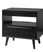 Giralda 2-Drawer Mid-century Modern Nightstand with Built-In Outlets