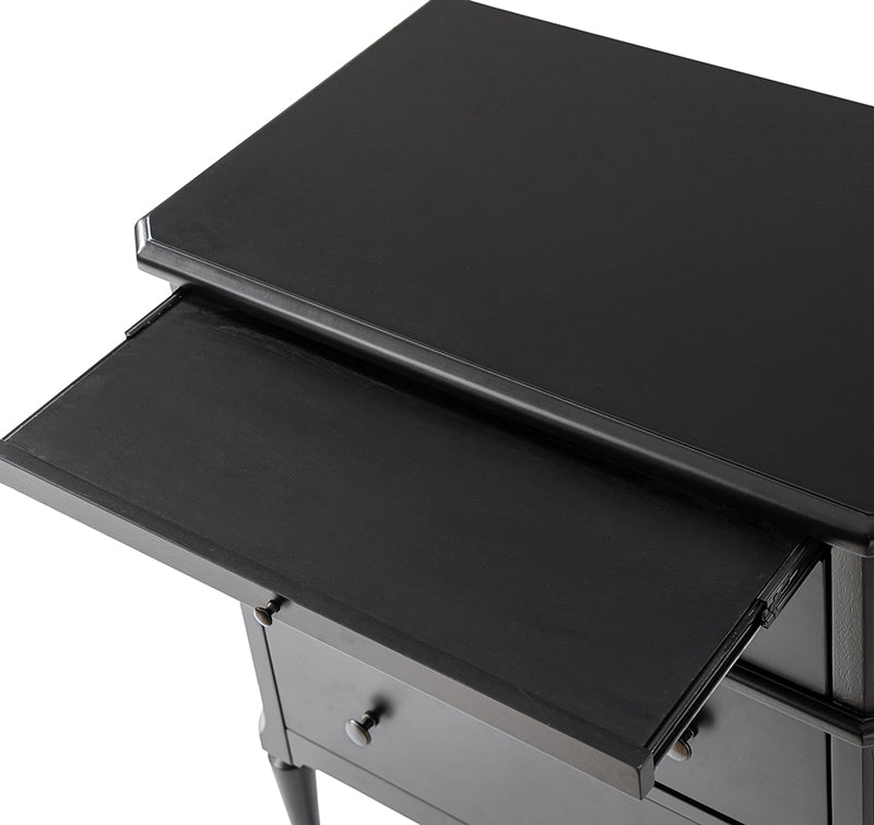 Griselda Transitional 3-Drawer Nightstand with Hidden Compartment