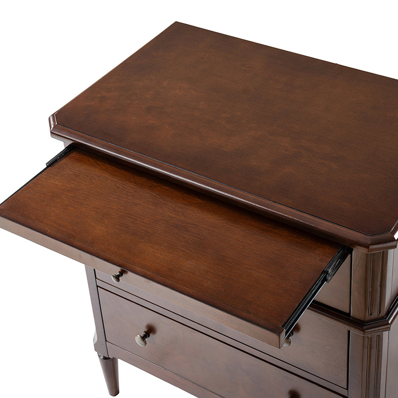 ティーナGエルフィードページ Griselda Transitional 3-Drawer Nightstand with Hidden Compartment