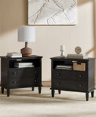 Galatea 2 - Drawer Solid Wood End Table Chest(Optional Types)