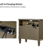 Galatea 2 - Drawer Solid Wood End Table Chest(Optional Types)